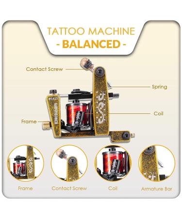 Wormhole Complete Tattoo Kit - 2 Coil Tattoo Machines, Color Immortal Inks, Power Supply, Needles, Tips, Grips - 126 Piece Set for Tattoo Artists | TK105(2gun) - Buy Online on GoSupps.com