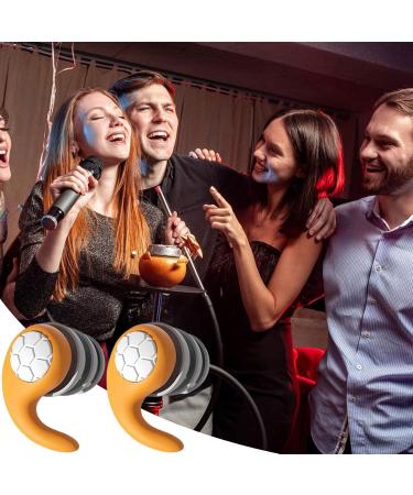 Noise Reducing Ear Plugs Waterproof Silencing Ear Plugs - Soft Waterproof Silicone Three Layers of Mute Earplugs with Box for Unisex-Adult Swim Training Jiahua Orange - Buy Online on GoSupps.com