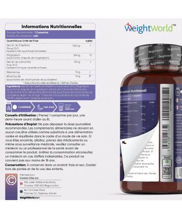 Melatonin 400 Vegan Tablets For +1 Year - Fast Sleep (EFSA) Sleep High Dosed - With Passionflower Chamomile Magnesium & Vitamin B6 - High Bioavailability Without Addiction - Buy Online on GoSupps.com