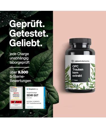 Buy OPC Grape Seed Extract - 240 High-Dose Vegan Capsules | Pure European OPC Proven Quality 8-Month Supply Made in Germany - Buy Online on GoSupps.com
