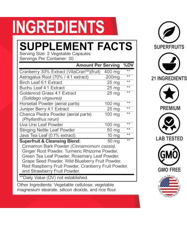 Liver Cleanse Detox & Kidney Cleanse Bladder Drops - Renal Liver Detox Support Supplement Liquid Drops Milk Thistle Dandelion - Kidney Support Supplement Bladder Health Renal Health Vitamins - Buy Online on GoSupps.com