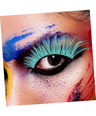 Healeved 5 Pairs Colored False Eyelashes Colors Eye Lashes Fluffy False Eyelashes Colored Cluster Lashes Eyeliner Eyelashes Fake Lashes Individual Fake Eyelashes Kit Imitation - Buy Online on GoSupps.com
