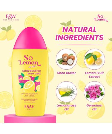 FAIR & WHITE So Lemon Glow Booster Body Care Lotion - 500ml - Buy Online on GoSupps.com