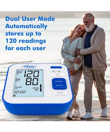 LOVIA Blood Pressure Monitor: Accurate Digital BP Machine for Home Use - 2120 Sets Memory, Pulse Rate Monitoring, Adjustable Cuff (22-40cm) - Buy Online on GoSupps.com