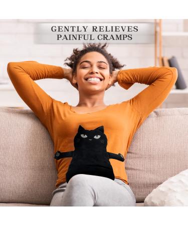Microwave Heating Pad for Pain Relief  9" x 17" Microwave Heating Pads for Cramps  Back Pain  Neck Shoulder  Knee  Muscles  Joints  Microwavable Heating Pads Natural Heat Pack Moist Heat  Black Cat Black cat - 1 - Buy Online on GoSupps.com