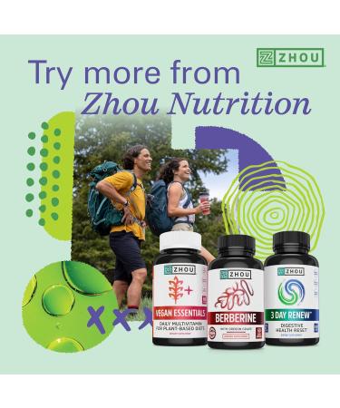 Zhou Fast Support+ | Intermittent Fasting Supplement with Vitamin B12 Electrolytes & Creatine | 60 Veg Caps for Energy & Performance - Buy Online on GoSupps.com