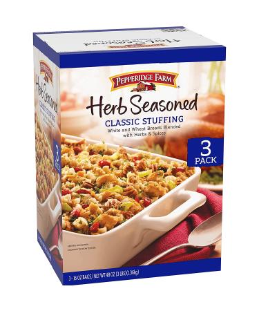 Pepperidge Farm Herb Seasoned Classic Stuffing 16 oz. Bags 3-Pack - Buy Online - Buy Online on GoSupps.com