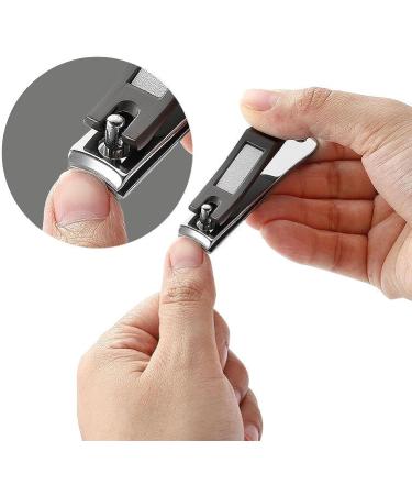 WeddHuis Set of 2 Stainless Steel Nail Clippers for Thick Nails Nail Cutters Sharp & Smooth Cut Suitable for Toenails and Fingernails - Buy Online on GoSupps.com