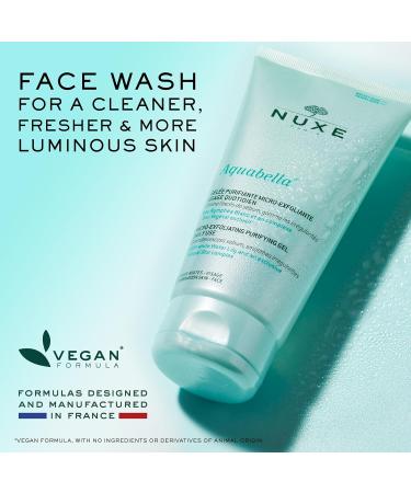Nuxe Aquabella Exfoliating Cleansing Gel - Daily Face Wash & Scrub with Hyaluronic Acid for Normal/Combination Skin | 5 Fl. oz - Shop Internationally - Buy Online on GoSupps.com