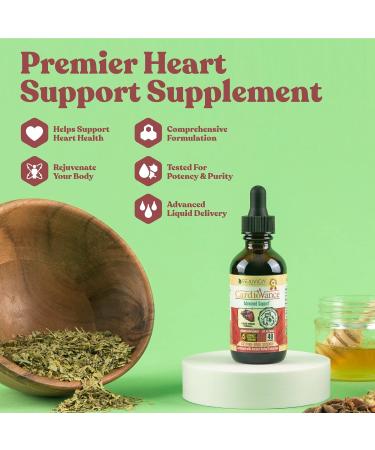 CardioVance Heart Support Supplement - Liquid Delivery for Better Absorption - Hawthorne, Hibiscus, Arjuna, Olive Leaf & More | Rejuvica Health - Buy Online on GoSupps.com