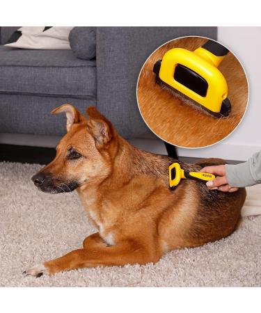 Premium LionTo Undercoat Brush for Dogs | Dog Grooming Comb & Narrow Undercoat Brush - Buy Online on GoSupps.com