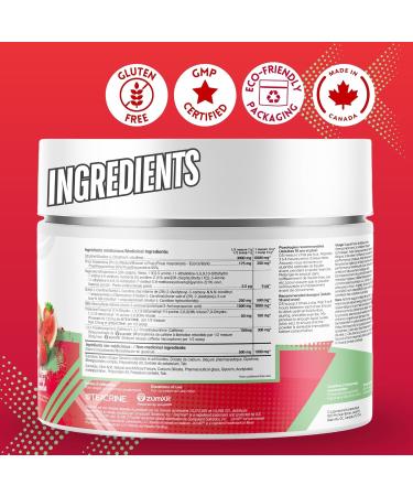 Shop Sante Pre Workout Plus Preworkout Energy Powder 150mg Caffeine Citrulline Beta Alanine Sports Drink Supplement for Men and Women 50 servings - Strawberry Watermelon - Buy Online on GoSupps.com