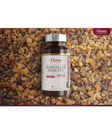 Boswellia Serrata 2000mg Capsules | High Strength 5:1 Extract | 240 Vegan Capsules | Non-GMO & Gluten Free | Made in the UK - Buy Online on GoSupps.com
