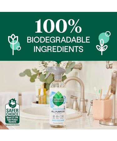 Seventh Generation All Purpose Cleaner Biodegradable 23 oz (Pack of 4) - Fragrance Free - Buy Online on GoSupps.com