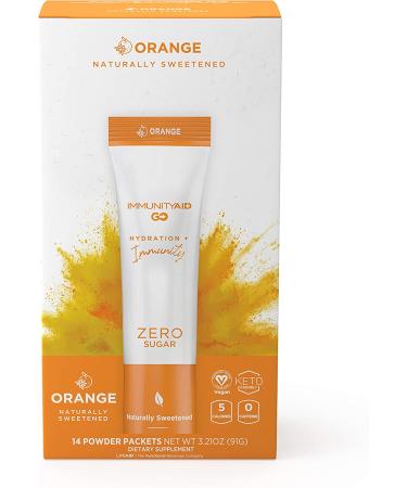 LIFEAID IMMUNITYAID GO! Zero Sugar Immunity + Hydration Packet  Vitamin C  Echinacea  Zinc  Astragalus Root  Keto-friendly  Vegan & Gluten-Free  5 calories  Naturally Sweetened  No Caffeine  14 Pack Immunity Aid Go! 14 C - Buy Online on GoSupps.com