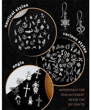 300 PCS JIALEEY Wholesale Bulk Mixed Tibetan Silver Alloy Charms Pendants for DIY Jewelry Making - Buy Online on GoSupps.com