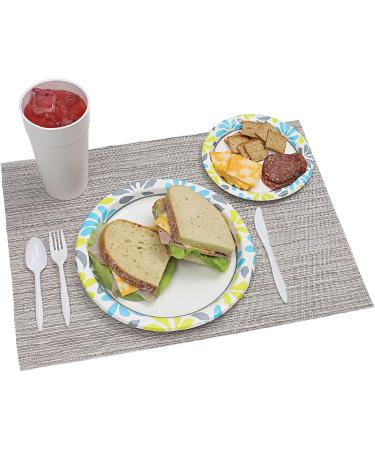 Genuine Joe 10321 Paper Plates 6 7/8 - Pack of 125 Plates | Convenient Disposable Dinnerware - Buy Online on GoSupps.com