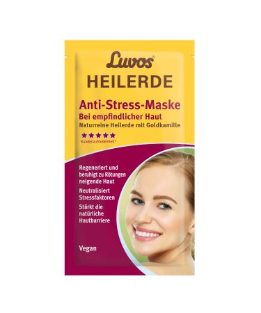 Luvos Healing Clay Anti-Stress Cream Mask deep-acting repair care for skin irritations 2x7.5 ml