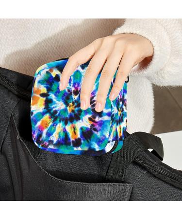 Portable Batik Printing Women's Napkin Storage Bag | Zippered Menstrual Pad Holder for Teens & Adults - Buy Online on GoSupps.com
