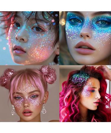  EONFAVE Glitter gel for the body easy to use with a precision applicator long-lasting glitter for face and hair - Buy Online on GoSupps.com