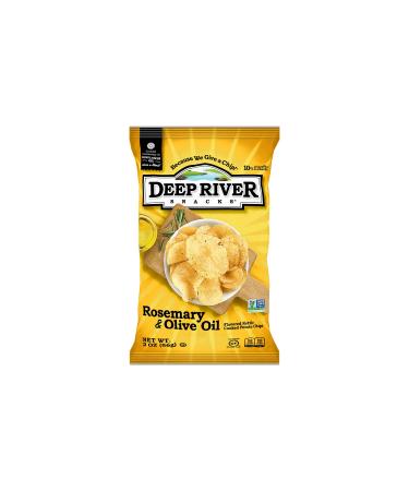 Deep River Snacks Kettle Chips, Rosemary & Olive Oil, 2-Ounce Bags (Pack of 24) 2 Ounce (Pack of 24)