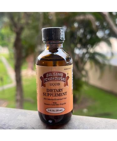 Balsamo Tchakowski Liquid 2 Fl Oz - Vitamin E & Bee Propolis for Digestive Support | Original Chostakovsky Balm + Strong Waterproof Bag - Shop Internationally - Buy Online on GoSupps.com