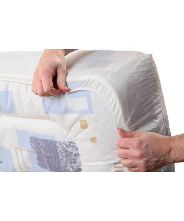 NRS Healthcare M92867 Waterproof Mattress Cover | Double Full Mattress Protector - Durable & Secure Protection - Buy Online on GoSupps.com