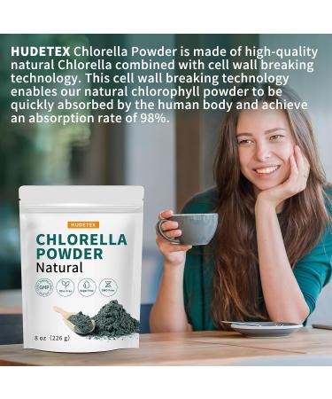 Chlorella Powder Natural- Chlorophyll Powder Supports Immune System & Liver Function Keep Youth Vegan Rich in Vegan Protein and Vitamins 8 oz. 8 Ounce (Pack of 1) - Buy Online on GoSupps.com