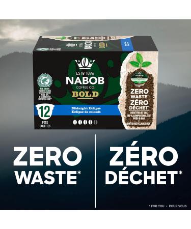 Nabob Bold Midnight Eclipse Coffee 100% Compostable Pods 117g (6 Boxes of 12 Pods) - Buy Online on GoSupps.com