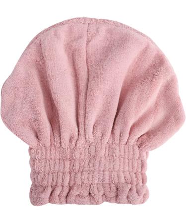 Fast-Drying Pink Polyester Hair Towel Cap - Super Absorbent Shower Hood for Quick Drying - Buy Online on GoSupps.com