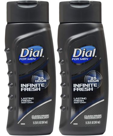 Set of (2) 11.75floz - Infinite Fresh - Body Wash For Men - Lasting Fresh Body Wash - Great for Stocking Up or a Gift (25 Hour Infinite Fresh)