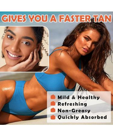 Tanning Gel - Soft & Dark Brown Tanning Accelerator for All Skin Types - 100g - Buy Online on GoSupps.com