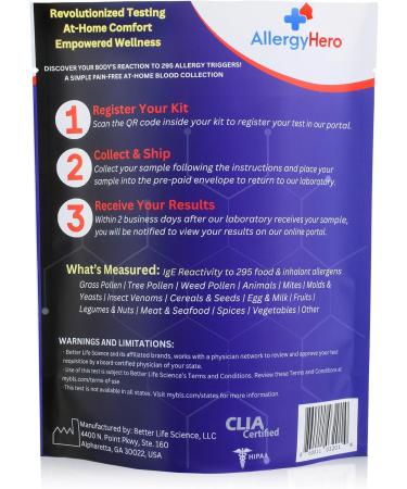 At-Home Allergy Test - 295 Triggers | Accurate & Fast Results Ship Worldwide - Buy Online on GoSupps.com