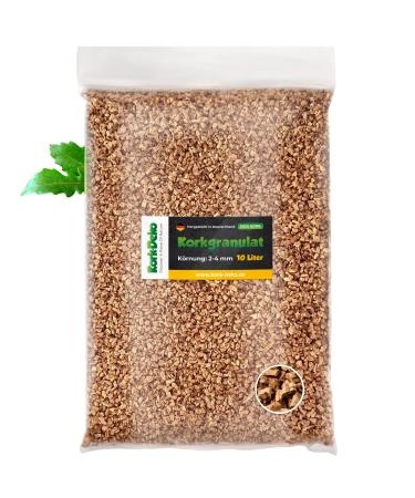Cork decoration 10 liters of cork granules/terrarium substrate subtropical (2-4 mm) cork mch made of scratched natural corner.As a subtropical terrarium litter (substrate substrate) - Buy Online on GoSupps.com