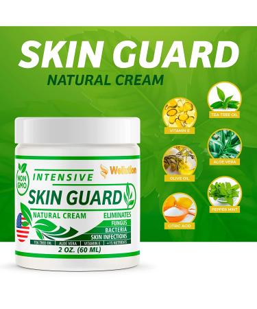 Wellution Skin Guard Cream with Tea Tree Oil, Aloe Vera & Vitamin E - Supports Body in Fighting Pathogens - Buy Online on GoSupps.com