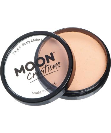 Moon Creations Pro Face & Body Makeup in Peach - 36g Professional Colour Paint Cake Pots for Face Painting - Ideal for Kids, Adults, Fancy Dress, Festivals & Halloween - Buy Online on GoSupps.com