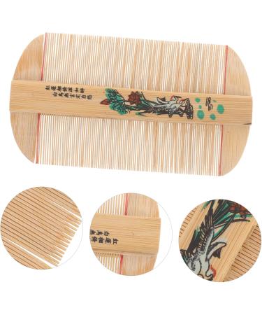 Lot de 2 Peignes Dents Denses en Bambou Double Face Soins Capillaires Doux et Faciles Transporter pour liminer Pellicules et Poux - Buy Online on GoSupps.com