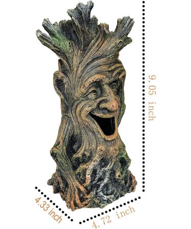 SLOCME Aquarium Tree Statue Decoration - Lifelike Tree Sculpture for Fish Tanks | Swim Through Trunk Hole - Buy Online on GoSupps.com