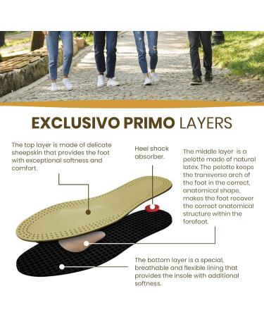 Vaya Exclusivo Primo Orthopedic Insoles for Flat Feet & Hallux Valgus Activated Carbon Size 44 - Buy Online on GoSupps.com