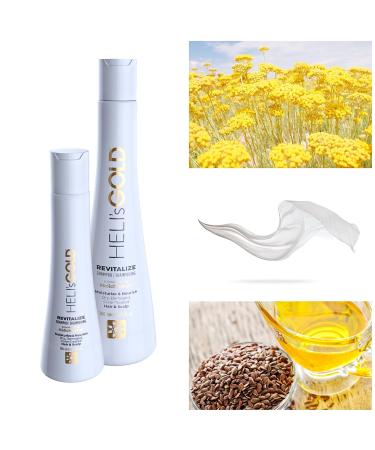 Heli's Gold Revitalize Shampoo - Nourish & Repair Dry Damaged Hair - Color Safe Paraben & Silicone Free - 10.1 Oz - International Shipping Available - Buy Online on GoSupps.com