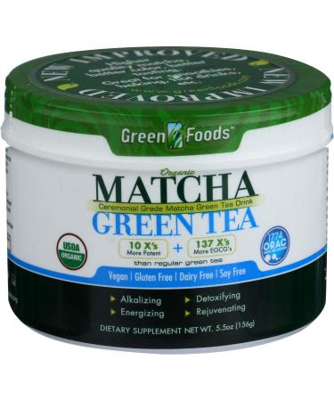 Green Foods, Matcha Green Tea Organic, 5.5 Ounce2