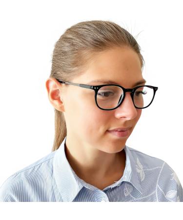 Buy Mini Glasses Nerd Pin Anti Blue Light Reading Glasses - Free Case Spring Hinge 2.5 Diopters for Women - Buy Online on GoSupps.com