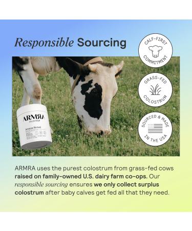 ARMRA Colostrum Powder | Unflavored | Gut Health & Bloating | Skin & Hair | Immunity | Keto Gluten & Fat-Free | 120 Servings Unflavored 120 Servings (Pack of 1) - Buy Online on GoSupps.com