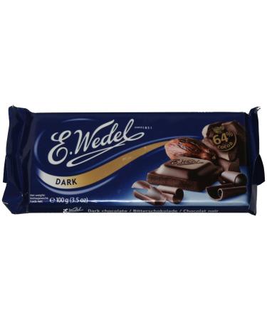 Dark Chocolate 64% 100g Wedel (Pack of 2)