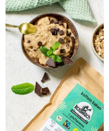 Koawach Peppermint Cocoa Powder - Vegan Hot Mint Chocolate | Caffeine & Guarana | Bio & Fairtrade - Perfect for Smoothies Breakfast & Baking (500g) - Buy Online on GoSupps.com