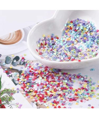 Star Shape Glitter Confetti - 10g Multicolor for Christmas Cards, DIY Home Decor, Nail Art - Buy Online on GoSupps.com