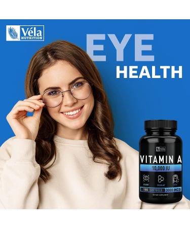 Vitamin A Softgels (10000 IU 180 CT) Non-GMO Premium Dietary Supplement - Immune Support & Cellular Health from Fish Liver Oil - Buy Online on GoSupps.com