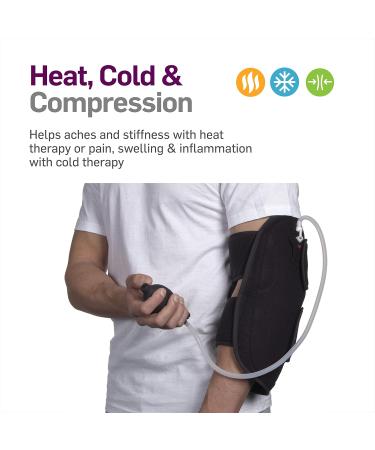 NatraCure Hot/Cold & Air Compression Elbow Brace Support - Relief for Tendonitis Tennis Elbow Arthritis & Joint Pain - International Shipping Available - Buy Online on GoSupps.com
