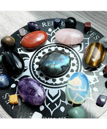 XIANNVXI Large Opal Worry Stone - Natural Polished Oval Gemstone for Healing Energy - 2.4 Pocket Stone - International Shipping Available - Buy Online on GoSupps.com
