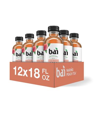 Bai Iced Tea Narino Peach Antioxidant Supertea - 12 Pack, 18 Fl Oz Bottles - Buy Online on GoSupps.com